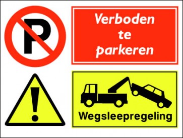 Verboden te parkeren / Wegsleepregeling