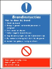 Brandinstructies 