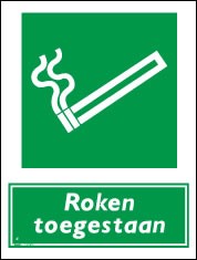 Roken toegestaan