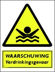 Waarschuwing verdrinkingsgevaar