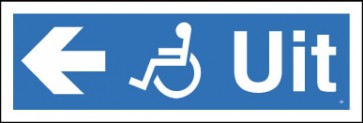 Uitgang voor rolstoel naar links