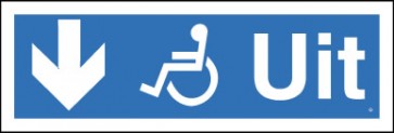 Ga terug voor de rolstoel-uitgang