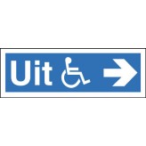Uitgang voor rolstoel naar rechts