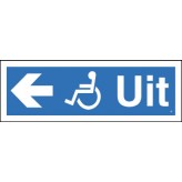 Uitgang voor rolstoel naar links