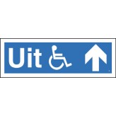Uitgang voor rolstoel rechtdoor